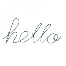 Metallist nagi / dekoratsioon 'Hello' roheline