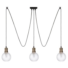 Rippuv laelamp 'Kat' 3tk
