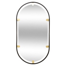 Peegel 'Oval' must 75x40cm