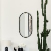 Peegel 'Oval' must 75x40cm
