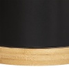 Lillepottide komplekt 'Bamboo' 2tk must